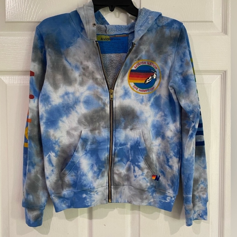 AVIATOR NATION The Hamptons Tie Dye Hoodie Kids Size 12